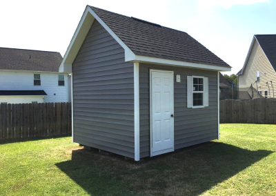 The heritage 8/12 roof pitch built with 1 door and window