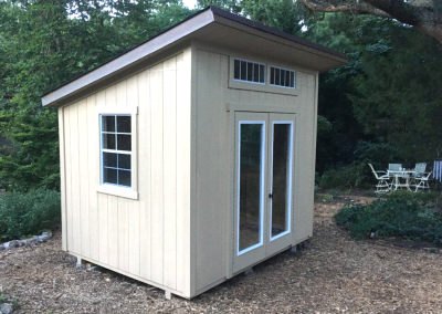 The studio storage building is a custom built solution