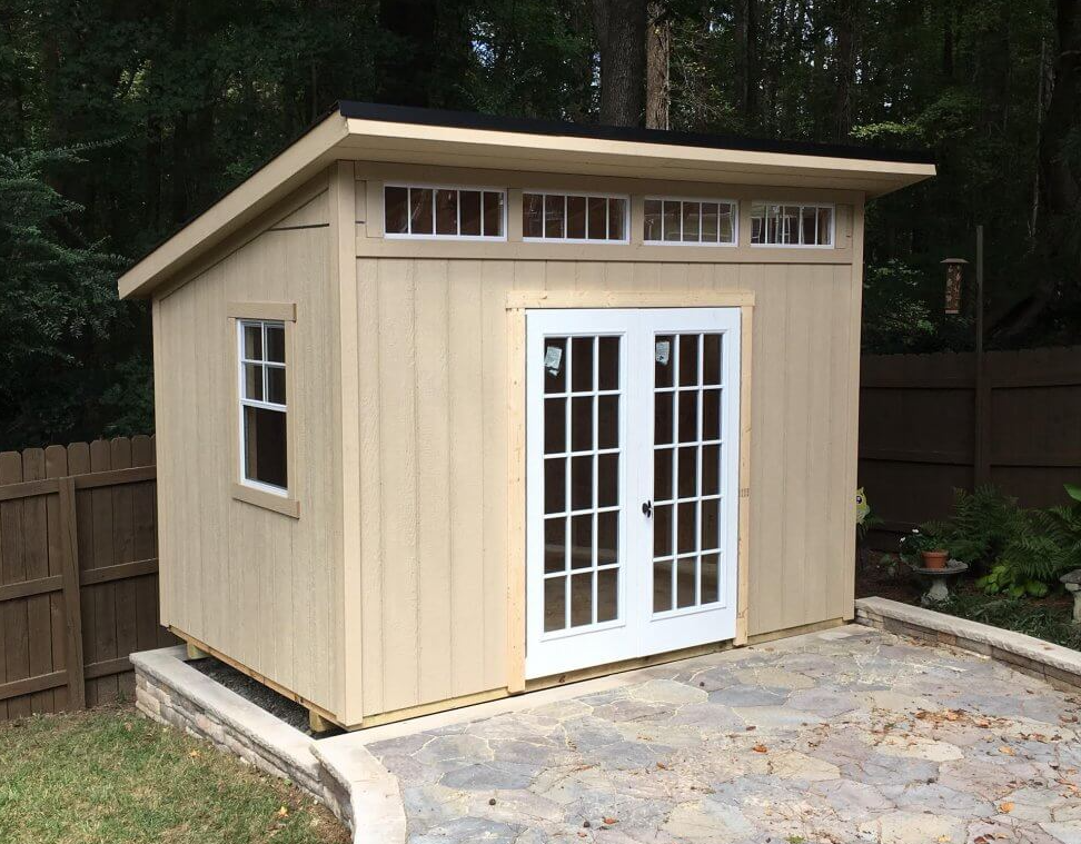 The studio barn is the best backyard solution with a modern look